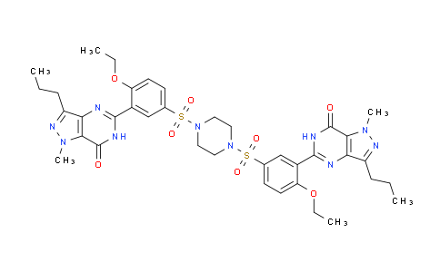 CAS No. 1346602-67-2, 5,5'-((Piperazine-1,4-disulfonyl)bis(2-ethoxy-5,1-phenylene))bis(1-methyl-3-propyl-1H-pyrazolo[4,3-d]pyrimidin-7(6H)-one)