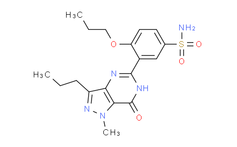 CAS No. 319491-68-4, 3-(1-Methyl-7-oxo-3-propyl-6,7-dihydro-1H-pyrazolo[4,3-d]pyrimidin-5-yl)-4-propoxybenzenesulfonamide
