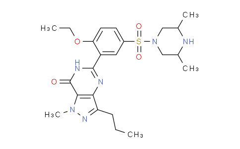 CAS No. 1416130-63-6, 5-(5-((3,5-Dimethylpiperazin-1-yl)sulfonyl)-2-ethoxyphenyl)-1-methyl-3-propyl-1H-pyrazolo[4,3-d]pyrimidin-7(6H)-one