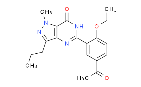 CAS No. 147676-66-2, 5-(5-Acetyl-2-ethoxyphenyl)-1-methyl-3-propyl-1H-pyrazolo[4,3-d]pyrimidin-7(6H)-one