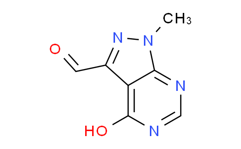 CAS No. 1379094-80-0, 4-Hydroxy-1-methyl-1H-pyrazolo[3,4-d]pyrimidine-3-carbaldehyde