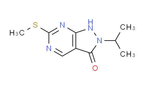 CAS No. 955368-93-1, 2-isopropyl-6-methylsulfanyl-1H-pyrazolo[3,4-d]pyrimidin-3-one