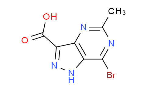 CAS No. 1780426-90-5, 7-bromo-5-methyl-1H-pyrazolo[4,3-d]pyrimidine-3-carboxylic acid