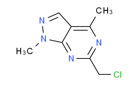 CAS No. 1375474-82-0, 6-(chloromethyl)-1,4-dimethyl-1H-pyrazolo[3,4-d]pyrimidine