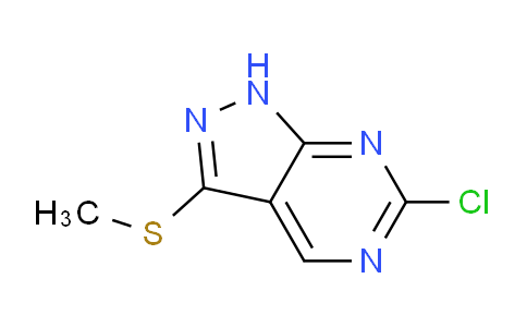 CAS No. 2090296-27-6, 6-Chloro-(3-methylthio)-1H-pyrazolo[3,4-d]pyrimidine