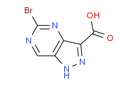 CAS No. 1368148-48-4, 5-bromo-1H-pyrazolo[4,3-d]pyrimidine-3-carboxylic acid