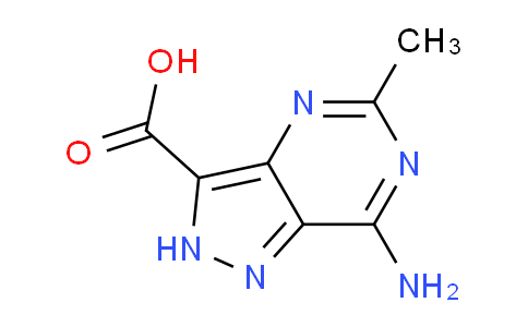 CAS No. 1542566-71-1, 7-amino-5-methyl-2H-pyrazolo[4,3-d]pyrimidine-3-carboxylic acid