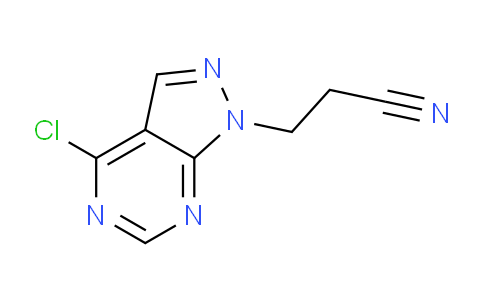 CAS No. 1099670-02-6, 3-{4-chloro-1H-pyrazolo[3,4-d]pyrimidin-1-yl}propanenitrile