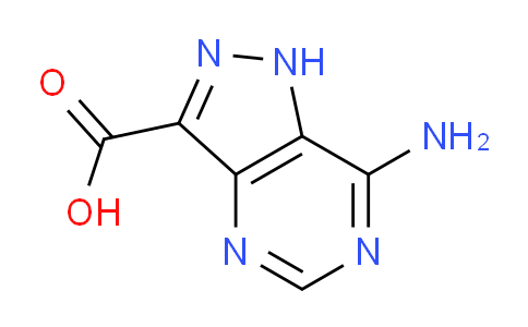 CAS No. 13877-58-2, 7-amino-1H-pyrazolo[4,3-d]pyrimidine-3-carboxylic acid