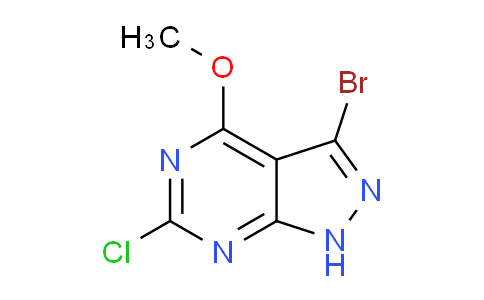 CAS No. 2445214-69-5, 3-bromo-6-chloro-4-methoxy-1H-pyrazolo[3,4-d]pyrimidine