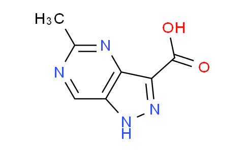 CAS No. 1369131-37-2, 5-methyl-1H-pyrazolo[4,3-d]pyrimidine-3-carboxylic acid