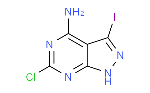 CAS No. 1935368-77-6, 6-chloro-3-iodo-1H-pyrazolo[3,4-d]pyrimidin-4-amine