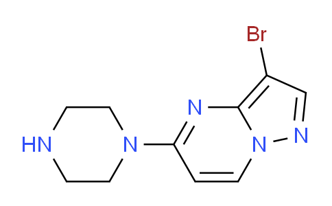 CAS No. 1454558-22-5, 3-bromo-5-(piperazin-1-yl)pyrazolo[1,5-a]pyrimidine