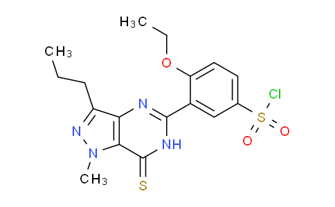 DY778817 | 479074-07-2 | 4-ethoxy-3-(1-methyl-3-propyl-7-thioxo-6,7-dihydro-1H-pyrazolo[4,3-d]pyrimidin-5-yl)benzenesulfonyl chloride
