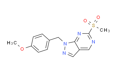 CAS No. 1044139-94-7, 1-(4-methoxybenzyl)-6-(methylsulfonyl)-1H-pyrazolo[3,4-d]pyrimidine