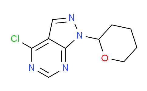 CAS No. 91446-15-0, 4-Chloro-1-(tetrahydro-2H-pyran-2-yl)-1H-pyrazolo[3,4-d]pyrimidine