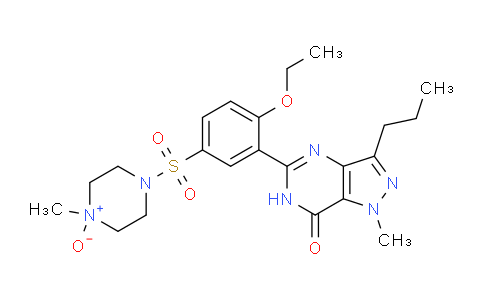 CAS No. 1094598-75-0, 4-((4-ethoxy-3-(1-methyl-7-oxo-3-propyl-6,7-dihydro-1H-pyrazolo[4,3-d]pyrimidin-5-yl)phenyl)sulfonyl)-1-methylpiperazine 1-oxide