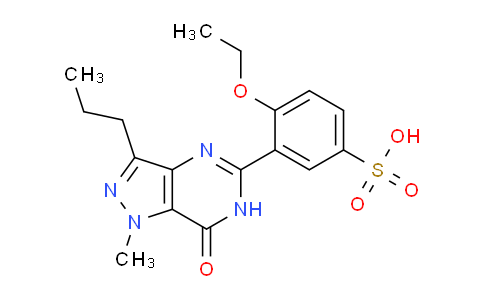 CAS No. 1357931-55-5, 4-ethoxy-3-(1-methyl-7-oxo-3-propyl-6,7-dihydro-1H-pyrazolo[4,3-d]pyrimidin-5-yl)benzenesulfonic acid