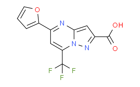 CAS No. 313968-60-4, 5-(Furan-2-yl)-7-(trifluoromethyl)pyrazolo[1,5-a]pyrimidine-2-carboxylic acid