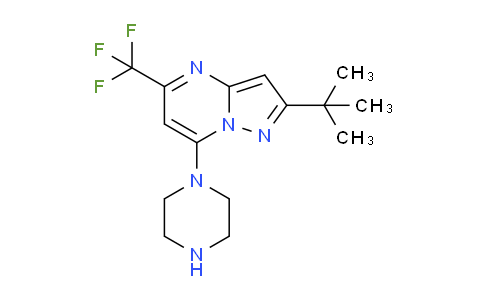 CAS No. 516494-46-5, 2-(tert-Butyl)-7-piperazino-5-(trifluoromethyl) pyrazolo[1,5-a]pyrimidine