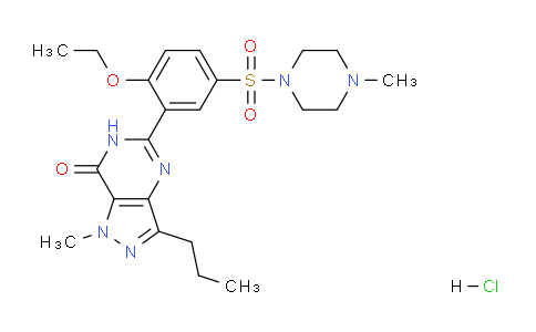 DY778862 | 252920-86-8 | 5-(2-Ethoxy-5-((4-methylpiperazin-1-yl)sulfonyl)phenyl)-1-methyl-3-propyl-1H-pyrazolo[4,3-d]pyrimidin-7(6H)-one hydrochloride