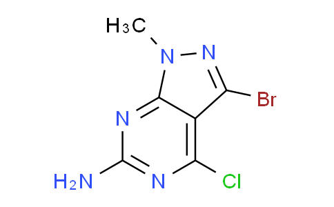 CAS No. 1003298-80-3, 3-Bromo-4-chloro-1-methyl-1H-pyrazolo[3,4-d]pyrimidin-6-amine