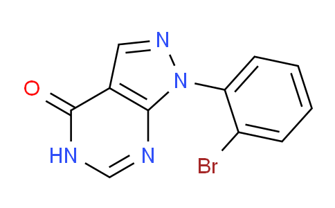 CAS No. 1082366-75-3, 1-(2-Bromophenyl)-1H-pyrazolo[3,4-d]pyrimidin-4(5H)-one