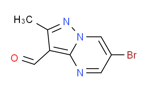 CAS No. 899518-62-8, 6-Bromo-2-methylpyrazolo[1,5-a]pyrimidine-3-carbaldehyde