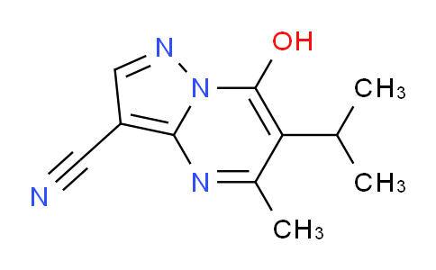 CAS No. 1310293-55-0, 7-Hydroxy-6-isopropyl-5-methylpyrazolo[1,5-a]pyrimidine-3-carbonitrile
