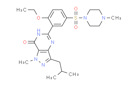 CAS No. 1391053-95-4, 5-(2-Ethoxy-5-((4-methylpiperazin-1-yl)sulfonyl)phenyl)-3-isobutyl-1-methyl-1H-pyrazolo[4,3-d]pyrimidin-7(6H)-one