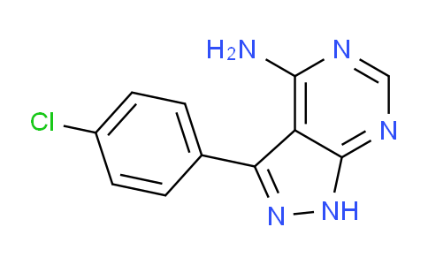 CAS No. 42754-70-1, 3-(4-Chlorophenyl)-1H-pyrazolo[3,4-d]pyrimidin-4-amine