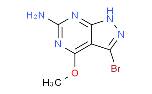 CAS No. 203179-99-1, 3-Bromo-4-methoxy-1H-pyrazolo[3,4-d]pyrimidin-6-amine