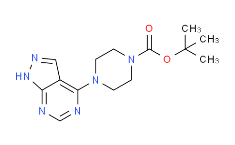 CAS No. 245450-02-6, tert-Butyl 4-(1H-pyrazolo[3,4-d]pyrimidin-4-yl)piperazine-1-carboxylate