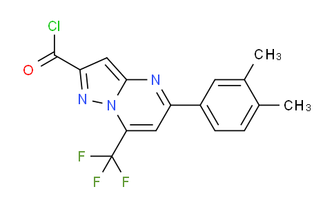 CAS No. 848436-24-8, 5-(3,4-Dimethylphenyl)-7-(trifluoromethyl)pyrazolo[1,5-a]pyrimidine-2-carbonyl chloride