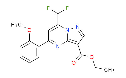 DY778920 | 754230-33-6 | Ethyl 7-(difluoromethyl)-5-(2-methoxyphenyl)pyrazolo[1,5-a]pyrimidine-3-carboxylate
