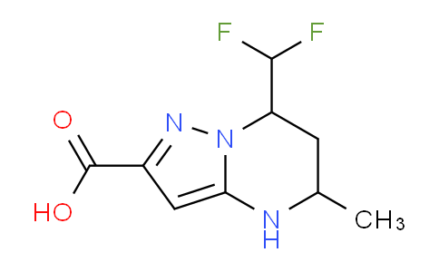 CAS No. 725699-03-6, 7-(Difluoromethyl)-5-methyl-4,5,6,7-tetrahydropyrazolo[1,5-a]pyrimidine-2-carboxylic acid