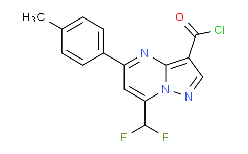 CAS No. 862657-67-8, 7-(Difluoromethyl)-5-(p-tolyl)pyrazolo[1,5-a]pyrimidine-3-carbonyl chloride