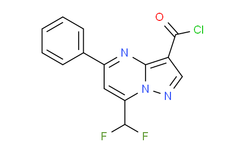 CAS No. 861412-81-9, 7-(Difluoromethyl)-5-phenylpyrazolo[1,5-a]pyrimidine-3-carbonyl chloride