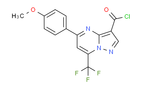 CAS No. 848422-75-3, 5-(4-Methoxyphenyl)-7-(trifluoromethyl)pyrazolo[1,5-a]pyrimidine-3-carbonyl chloride