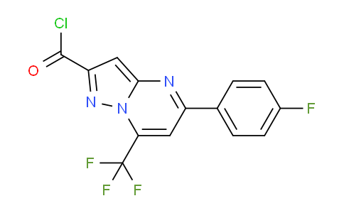 CAS No. 848422-44-6, 5-(4-Fluorophenyl)-7-(trifluoromethyl)pyrazolo[1,5-a]pyrimidine-2-carbonyl chloride