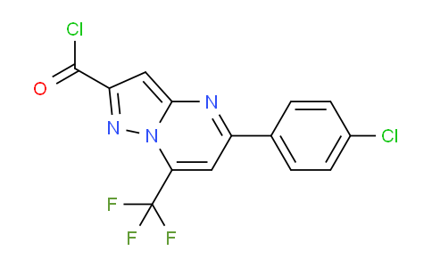 CAS No. 522600-26-6, 5-(4-Chlorophenyl)-7-(trifluoromethyl)pyrazolo[1,5-a]pyrimidine-2-carbonyl chloride