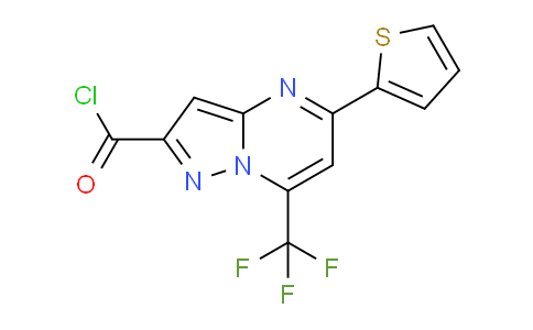 CAS No. 524036-13-3, 5-(Thiophen-2-yl)-7-(trifluoromethyl)pyrazolo[1,5-a]pyrimidine-2-carbonyl chloride
