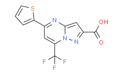 CAS No. 294651-53-9, 5-(Thiophen-2-yl)-7-(trifluoromethyl)pyrazolo[1,5-a]pyrimidine-2-carboxylic acid