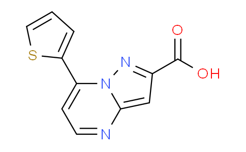 CAS No. 869949-97-3, 7-(Thiophen-2-yl)pyrazolo[1,5-a]pyrimidine-2-carboxylic acid