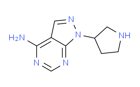 CAS No. 1416374-20-3, 1-(Pyrrolidin-3-yl)-1H-pyrazolo[3,4-d]pyrimidin-4-amine