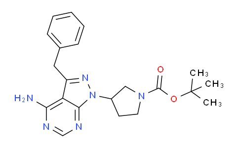 DY778950 | 1956341-26-6 | tert-Butyl 3-(4-amino-3-benzyl-1H-pyrazolo[3,4-d]pyrimidin-1-yl)pyrrolidine-1-carboxylate