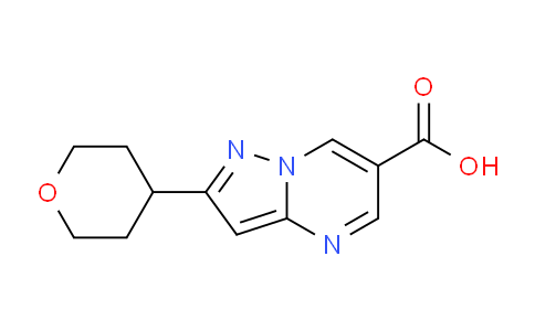 CAS No. 1774905-13-3, 2-(Tetrahydro-2H-pyran-4-yl)pyrazolo[1,5-a]pyrimidine-6-carboxylic acid