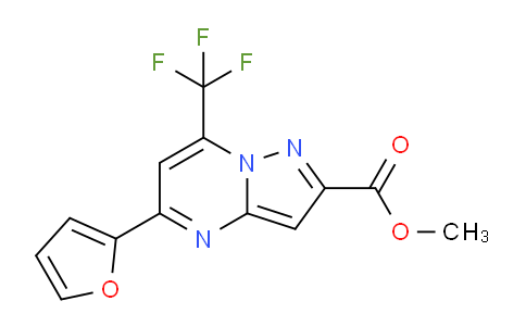 CAS No. 1142211-08-2, Methyl 5-(furan-2-yl)-7-(trifluoromethyl)pyrazolo[1,5-a]pyrimidine-2-carboxylate