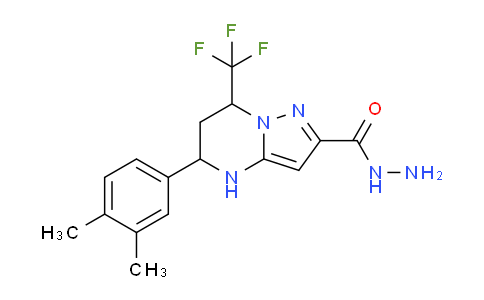 CAS No. 832737-72-1, 5-(3,4-Dimethylphenyl)-7-(trifluoromethyl)-4,5,6,7-tetrahydropyrazolo[1,5-a]pyrimidine-2-carbohydrazide