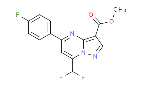 DY778990 | 677294-57-4 | Methyl 7-(difluoromethyl)-5-(4-fluorophenyl)pyrazolo[1,5-a]pyrimidine-3-carboxylate